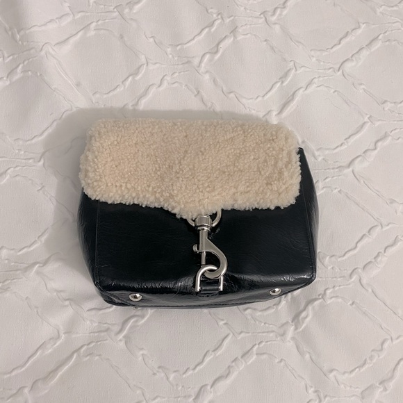 NWT Rebecca Minkoff Shearling Stella Crossbody - Picture 3 of 13